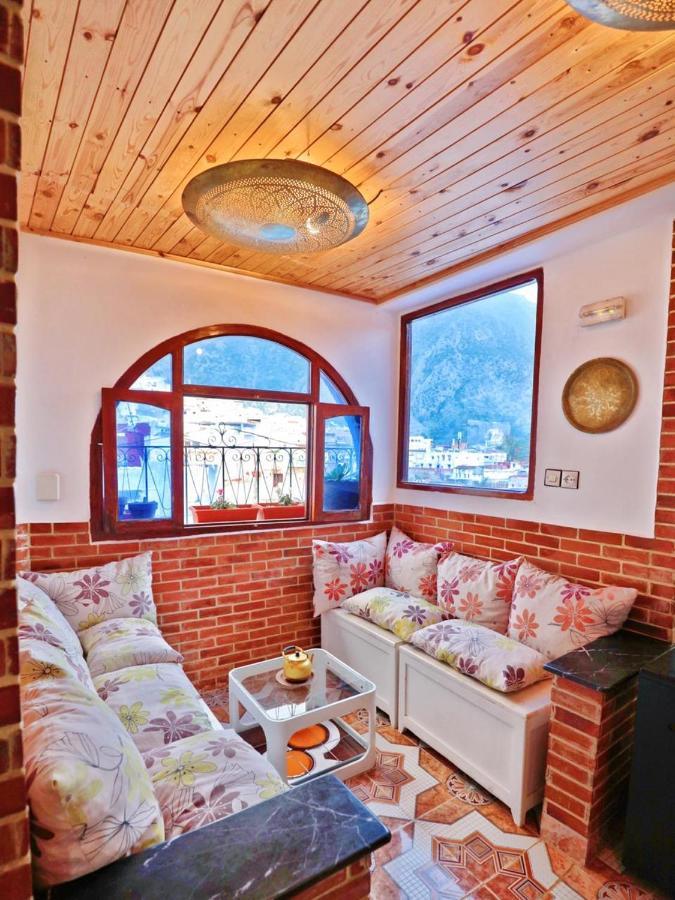 Aymane Rooftop Budget Panoramic Hotel Chefchaouen Exteriör bild